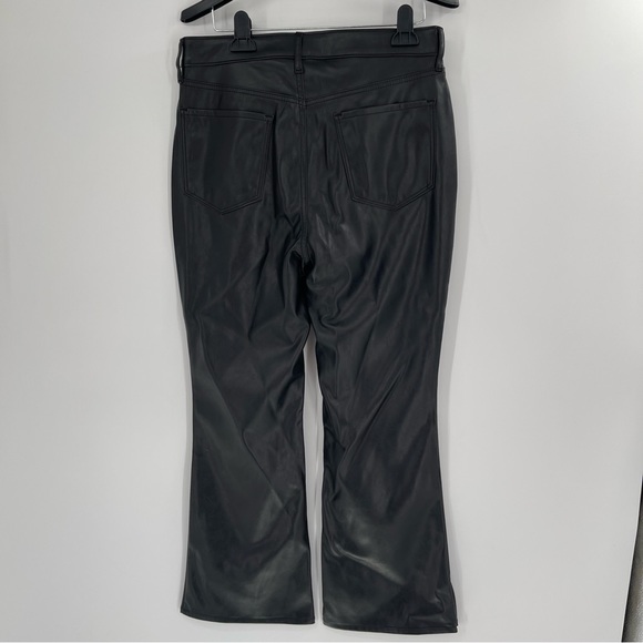 Old Navy Higher High-Waisted Faux-Leather Cropped Flare Pants - Picture 8 of 13